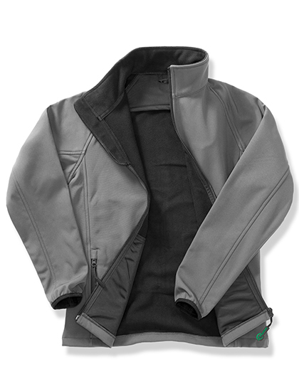 RT231F Softshell-Fleece-Jacket_Women_Charcoal_Front | fil - magic Stickerei Berther