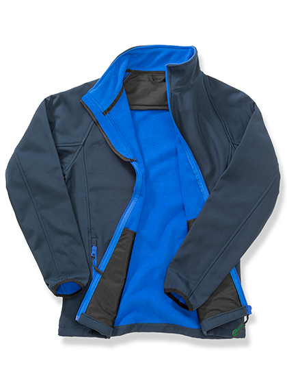 RT231F Softshell-Fleece-Jacket_Women_Royal_Front | fil - magic Stickerei Berther