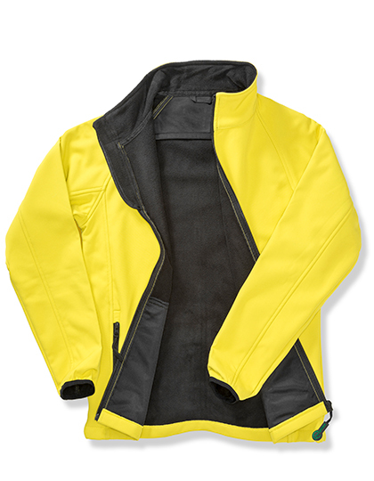 RT231F Softshell-Fleece-Jacket_Women_Yellow_Front | fil - magic Stickerei Berther