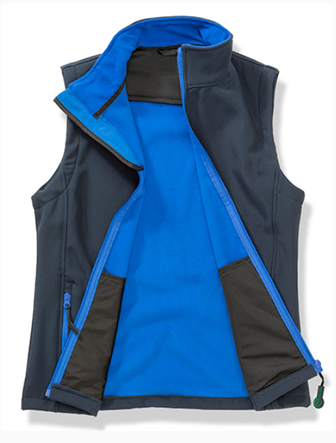 RT232F_Softshell Bodywarmer_Women_Navy Royalblue_Front1 | fil - magic Stickerei Berther