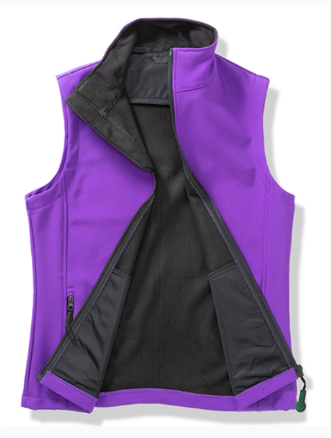 RT232F_Softshell Bodywarmer_Women_Purple_Front1 | fil - magic Stickerei Berther