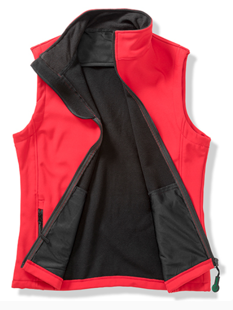 RT232F_Softshell Bodywarmer_Women_Red_Front1 | fil - magic Stickerei Berther