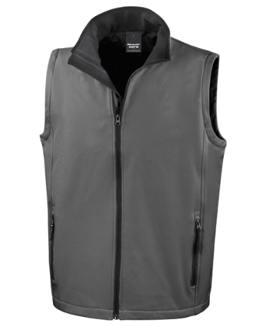 RT232_Softshell Bodywarmer_Men_Charcoal_Front | fil - magic Stickerei Berther