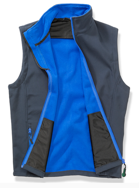 RT232_Softshell Bodywarmer_Men_Navy Royalblue_Front1 | fil - magic Stickerei Berther