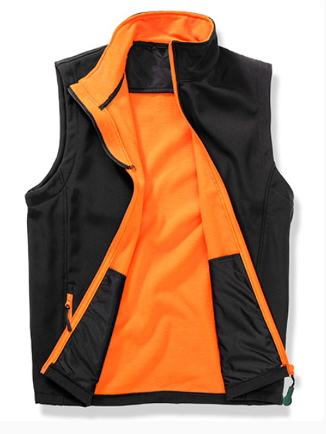 RT232_Softshell Bodywarmer_Men_Orange_Front1 | fil - magic Stickerei Berther