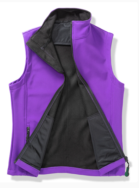 RT232_Softshell Bodywarmer_Men_Purple_Front1 | fil - magic Stickerei Berther