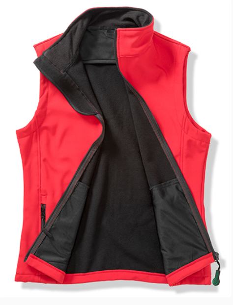 RT232_Softshell Bodywarmer_Men_Red_Front1 | fil - magic Stickerei Berther