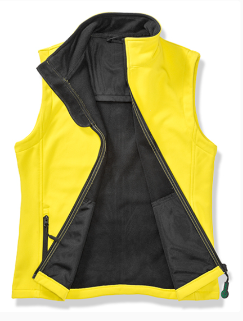 RT232_Softshell Bodywarmer_Men_Yellow_Front1 | fil - magic Stickerei Berther