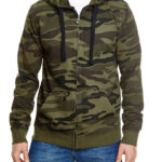 Camo Hooded Sweat Jacket - Men