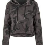 Ladie's Camo Cropped Hoody