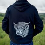 Unisex Hoodie – Grösse L | Highland Rind Edition