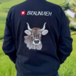 Herren Sweatjacke – Grösse M | Braunvieh Edition