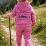 Kinder Jogginganzug „Alp-Liebe" - Pink - Gr. 4-5 Jahre