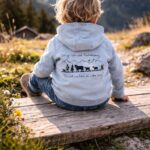 Kinder Zip-Hoodie „Alp-Liebe" - Hellblau
