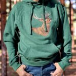Herren Hoodie – Grösse M | Hirsch Edition (Forest)