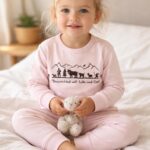 Kinder Pyjama „Heimatliebe" - Rosa