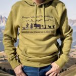 Herren Hoodie – Grösse L | Alpaufzug Edition (Grün-Gelb)