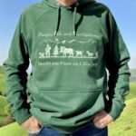 Herren Hoodie – Grösse L | Alpaufzug Edition (Tannengrün)