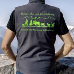 Herren Softshell Weste – Grösse M | Alpaufzug Edition (Anthrazit)